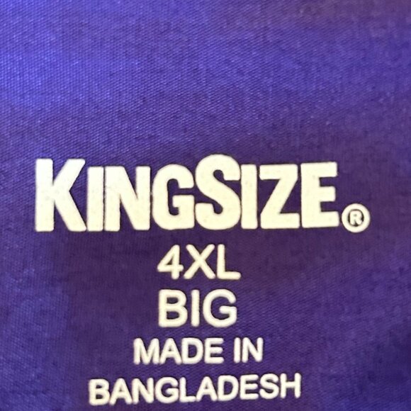 Men's Purple button down Shirt 4X 2 front pockets - Picture 5 of 10